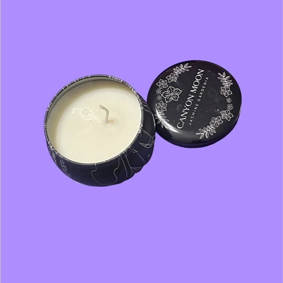Canyon Moon Jasmine Gardenia Candle Tin Natural Soy Based 4 oz NWOB - Picture 3 of 7
